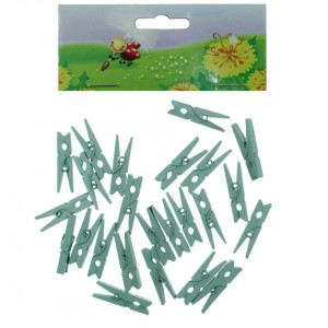 Clestisor lemn bleu deschis 3,5cm 24/set Canea RD19-7358