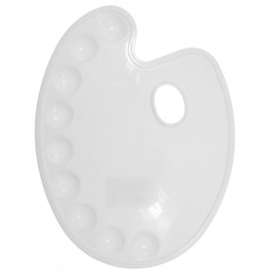 Paleta pictura plastic mare 9 compartimente 21,5x28cm ARK 315