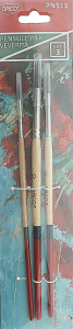 Pensula par veverita varf rotund 3/set Daco PN513