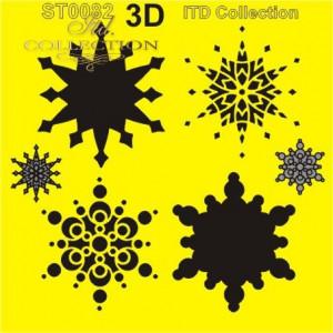 Sablon plastic 16x16cm ITD ST0082A
