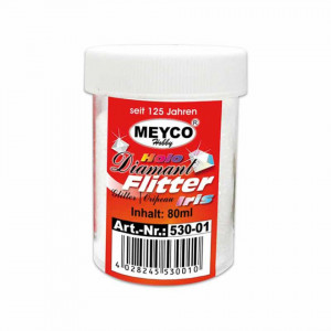 Sclipici alb diamant borcanas 40g Meyco 530-01