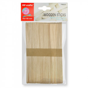 Spatula lemn natur 1,8x15cm 50/set MP PM023