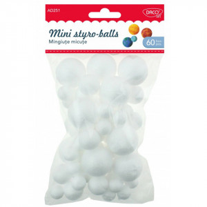 Bila polistiren 1,5cm/2cm/3cm 60/set Daco AD251