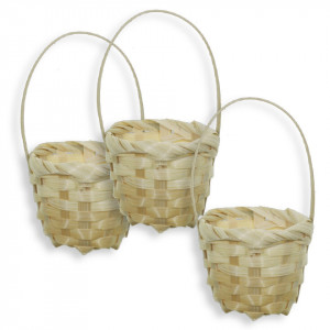 Cos rachita rotund cu toarta 5,5x3,5x4,5cm 3/set