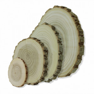 Felie lemn salcam rotund/oval 1cm