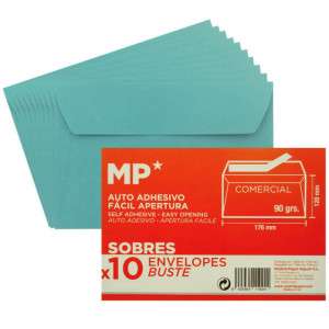 Plic bleu autoadeziv 12x17,6cm 90g 10/set MP PS005-03