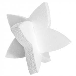 Stea 3D polistiren dens 8 colturi rotunjite 18x18x2cm