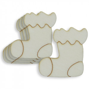 Cizma placaj pirogravat 4cm 5/set