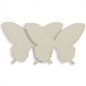 Fluture placaj model-4 6,2x4,5cm 2/set