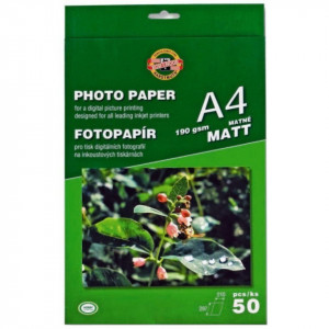 Hartie fotografica mata A4 190g 5/set Koh-I-Noor K9757-M19