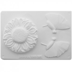 Matrita plastic floarea-soarelui si fluturi 2000 281
