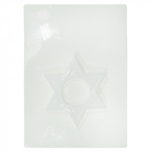 Matrita plastic suport lumanare stea 6 colturi 11,5cm 092