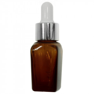 Sticluta maro patrata capac cu pipeta sticla 10ml