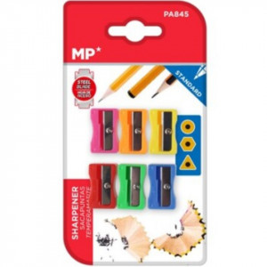 Ascutitoare plastic simpla diverse culori 6/set MP PA845