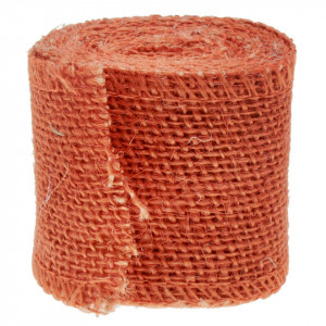 Banda iuta caramiziu 6cm x 2m