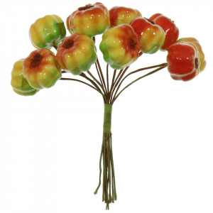 Bostanel plastic rosu/galben/verde 1,8x1,4cm 12 fire/buchet Canea QXL4840A_09