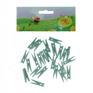 Clestisor lemn bleu deschis 3cm 24/set Canea RD19-2891A