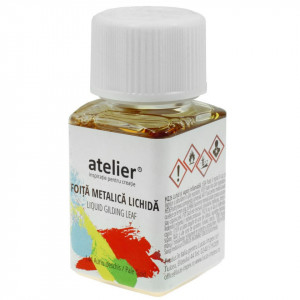 Foita metalica lichida auriu deschis 50ml Atelier AT4050144