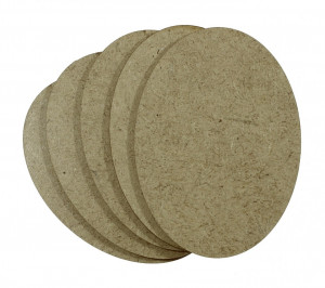 Oval mdf 7x5x0,3cm 5/set