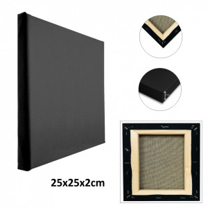 Panza pictura neagra bumbac <50cm 280g pe sasiu de 2cm Rafaelo