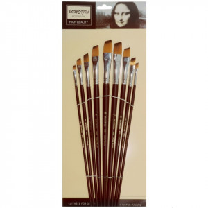 Pensula sintetica varf oblic coada lunga 9/set CNX 802 Bomeijia P1094