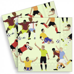 Servetel Fotbal 33x33cm 2/set L-957529