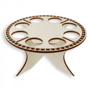 Suport placaj pentru 8 oua 21x9,5cm