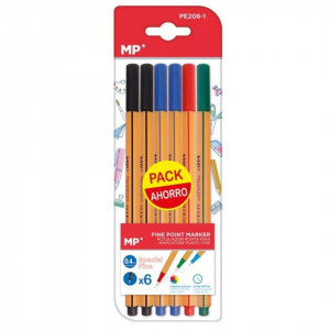 Fineliner varf 0,4mm 6/set MP PE206-1