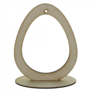 Ou mdf decupat 16x12,5cm cu suport oval 12,6x5,6cm