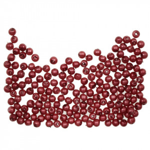 Perla sticla rotunda rosie 3x3mm 10g/set 365300