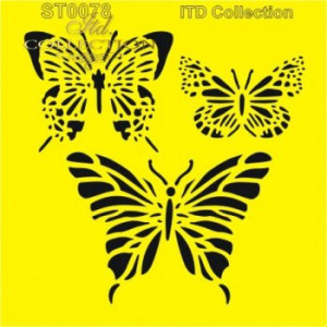 Sablon plastic 16x16cm ITD ST0078B