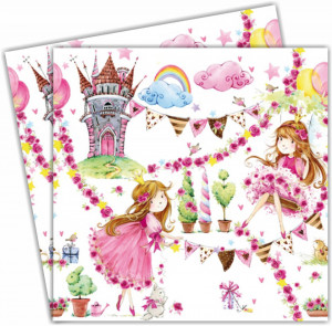Servetel Printesa din basm 33x33cm 2/set 371500