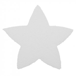 Stea polistiren dens 5 colturi rotunjite 13x12x2cm