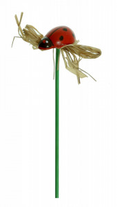 Buburuza lemn cu fan 3,5cm pe bat