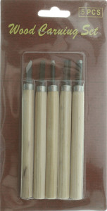 Daltita mini cu maner lemn 5/set 880-5
