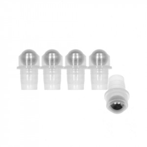 Dispozitiv roll-on plastic si otel pentru uleiuri esentiale 2,2x1,4cm diam. int. sticluta 1cm 5/set 8306299000
