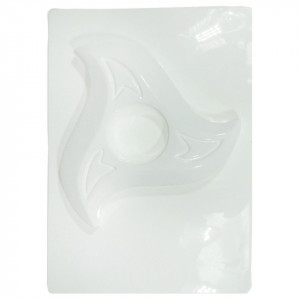 Matrita plastic suport lumanare cu 3 laturi 14,5 cm 096