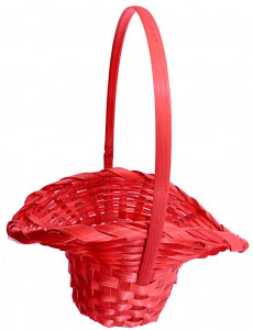 Cos rachita florentin rosu cu toarta 15x23x14cm 33282