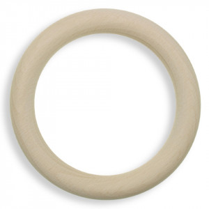 Inel lemn natur 10x1,3cm Meyco 36079