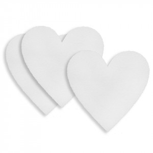 Inima polistiren dens 12x11,5x2cm 3/set