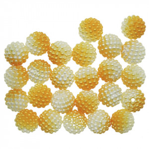 Perla mura feliata galben degrade 12mm 15g (24buc)