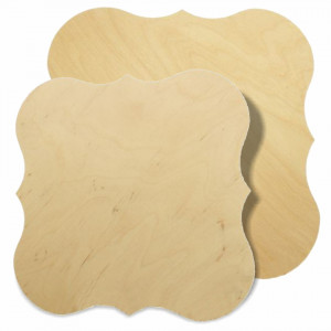 Placheta placaj stratificat patrat margini ondulate P300/301