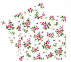 Servetel Evelyn White 33x33cm 2/set 13311355