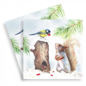 Servetel Provizii de iarna 33x33cm 2/set 33316475
