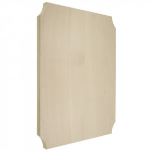 Tocator lemn dreptunghiular cu colturi decupate semicerc 34,5x24,5x2cm 104451