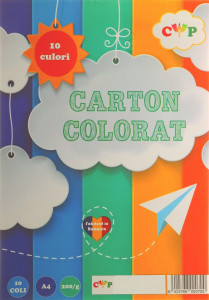Carton color 10 culori A4 200g 10/set