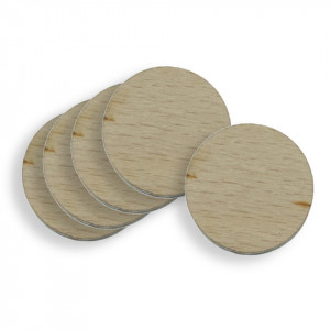 Disc placaj 2,5x0,8cm 5/set