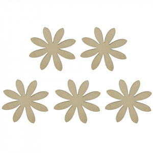 Floare placaj M3 8 petale 3cm 5/set
