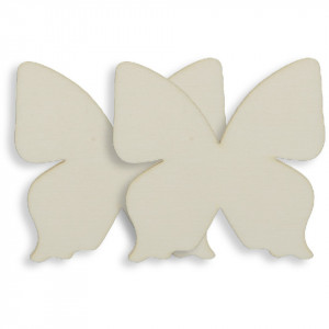 Fluture placaj model-5 5,6x5,5cm 2/set