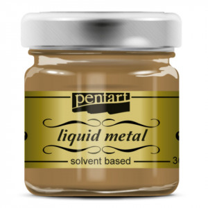 Foita metalica lichida auriu antic 30ml Pentart 21083